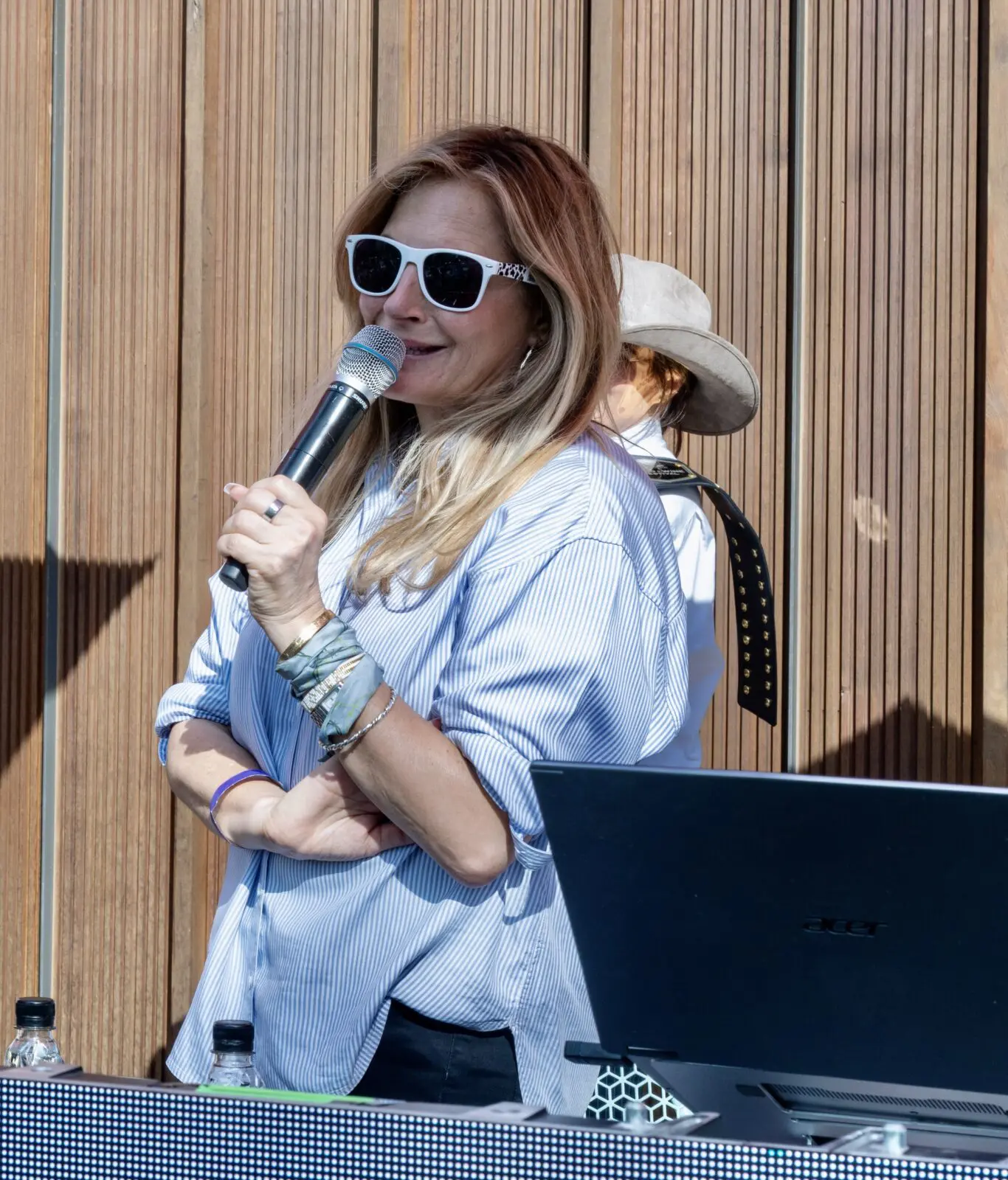 Chefs for Farmers founder Iris Midler at the Houston event that drew 4,500 participants over the two day food fest. (Photo courtesy of Jack Opatrny)