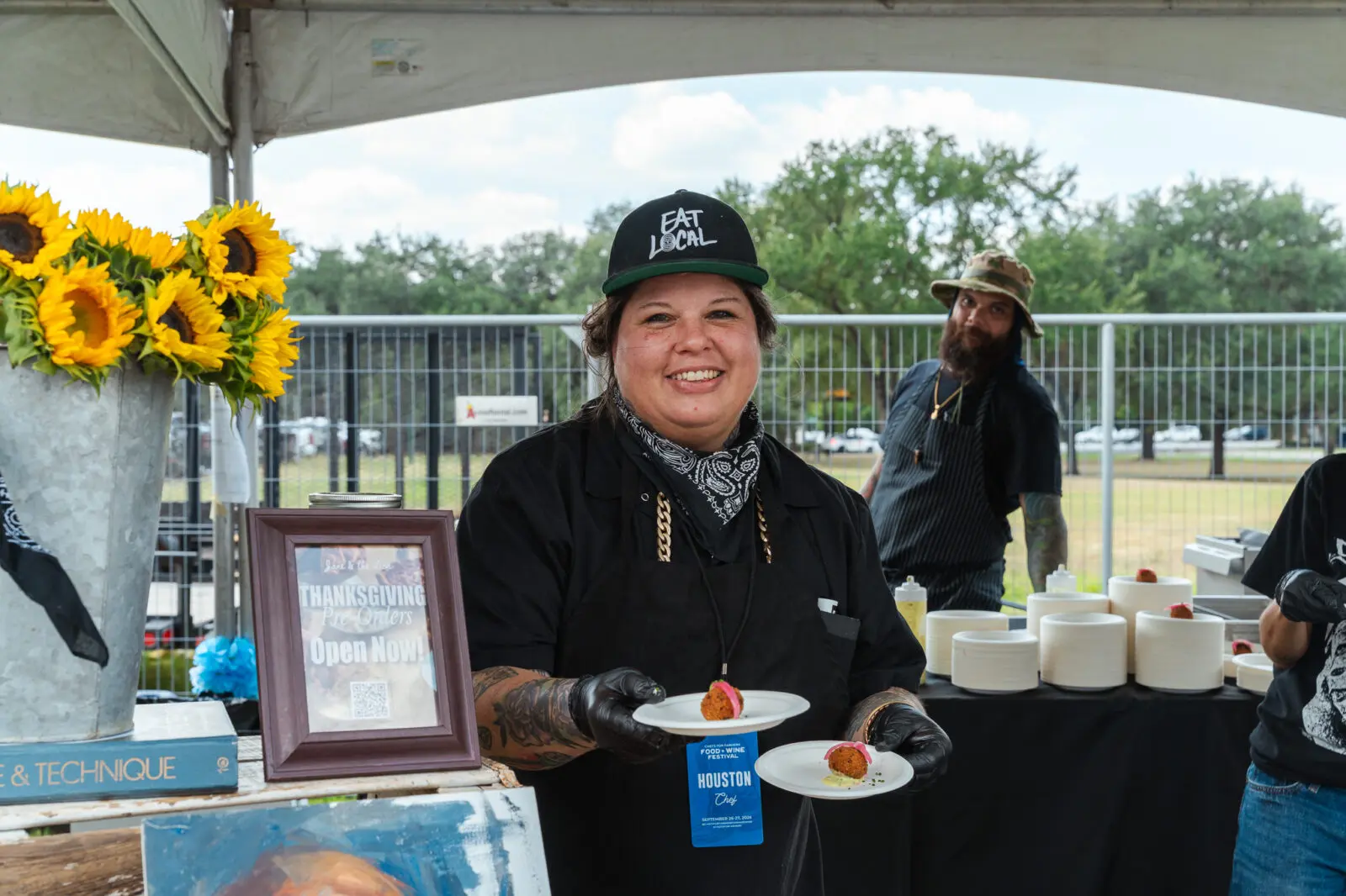 Jane at the Lion Bakehouse boutique at Houston Chefs for Farmers (Photo courtesy of Hasan Yousef)