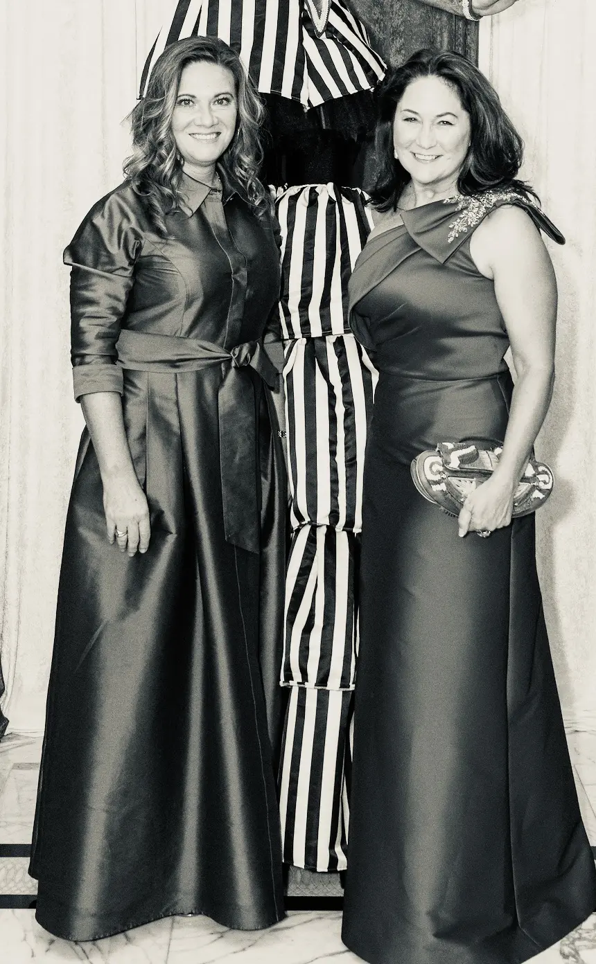 Jill Hartland, Julie Pitts at the Mission of Yahweh gala (Photo by Jacob Power)