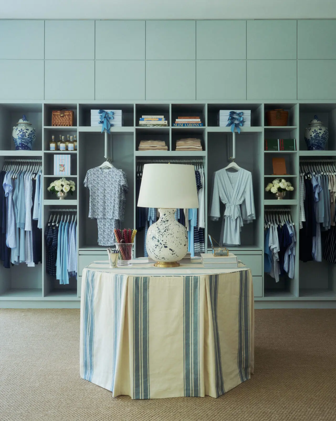Lattimore says, "Our stores all have a residential feel, and our Dallas store will especially feel like home with beautiful custom millwork and unlacquered brass racks fabricated locally in the Dallas Design District." (LAKE Palm Beach pictured) (Photo by LAKE)