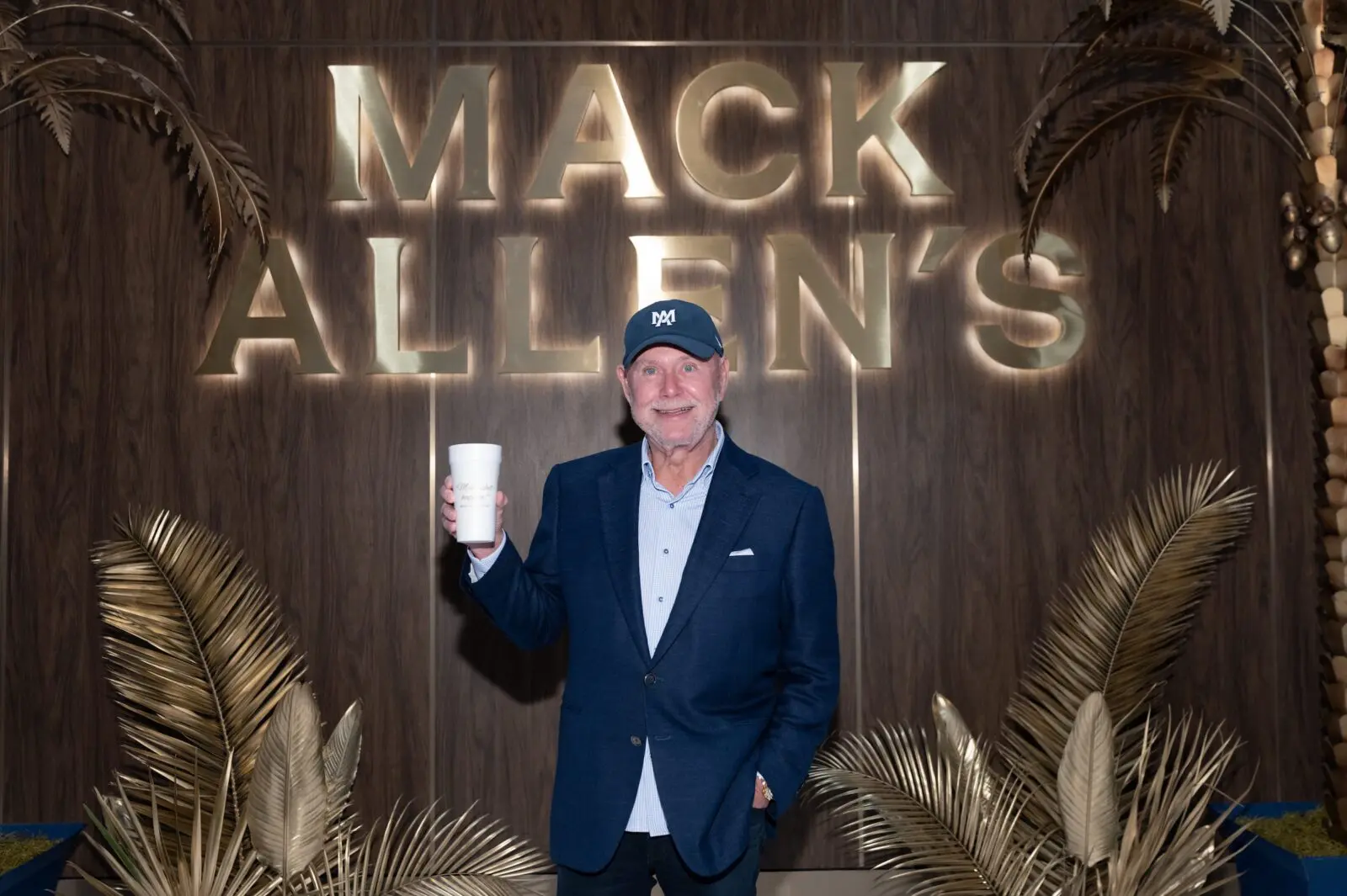 Restaurateur Mack McDonald at the opening of his Mack Allen's luxe steak and seafood restaurant on Post Oak Way. 