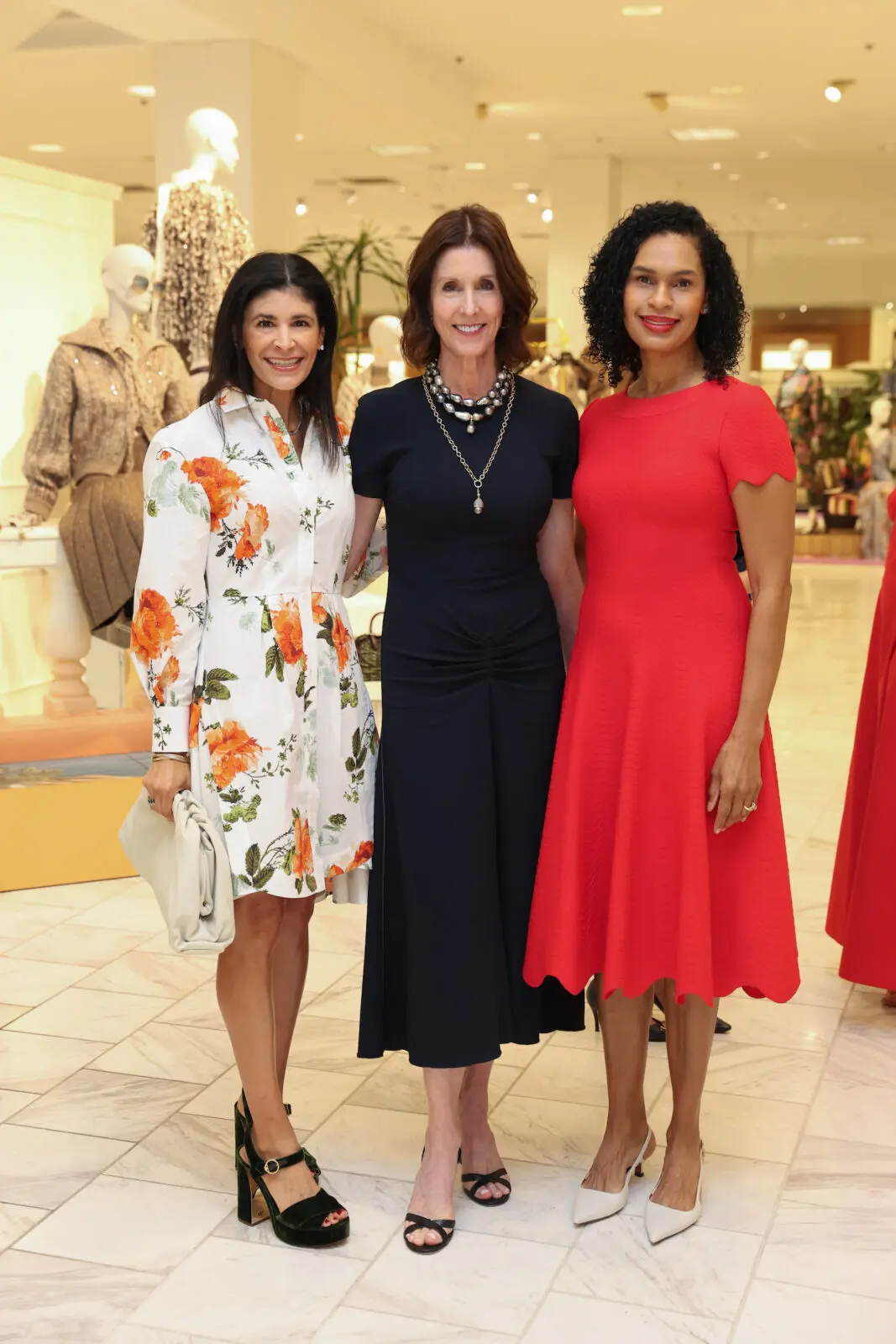 Kristy Bradshaw, Phoebe Tudor, Erica Littlejohn Burnette at the Best Dressed Hall of Fame luncheon at Neiman Marcus. (Photo by Priscilla Dickson)