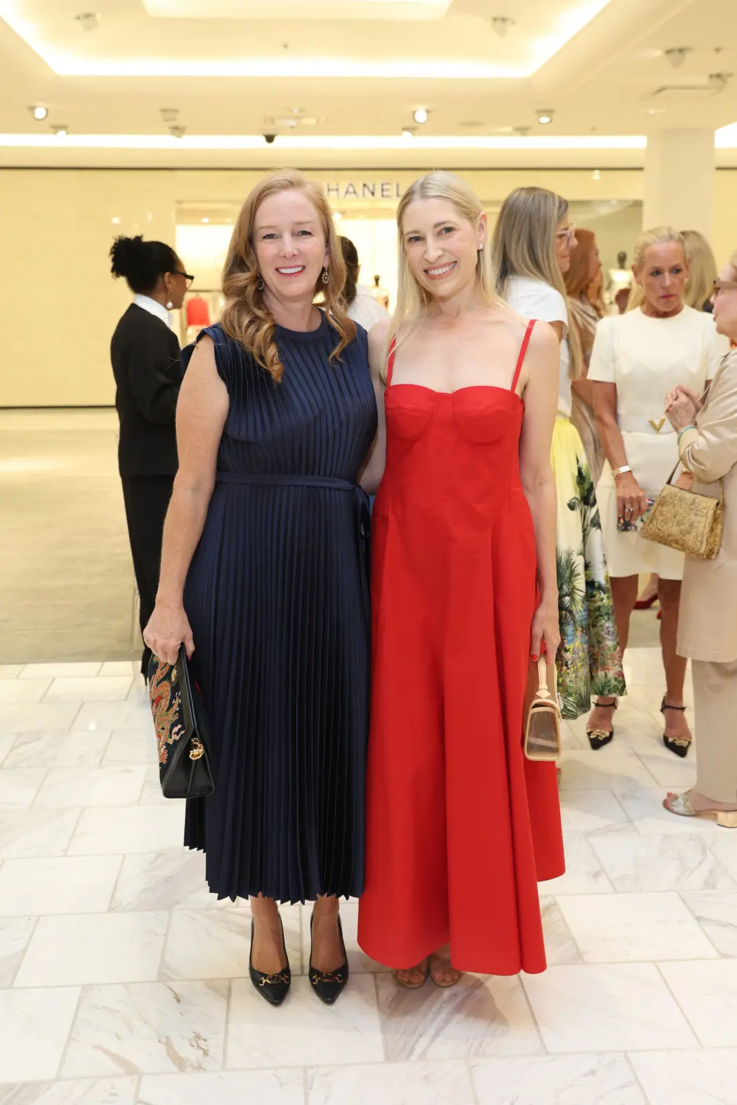 Allison Thacker, Isabel David at the Best Dressed Hall of Fame luncheon at Neiman Marcus. (Photo by Priscilla Dickson)