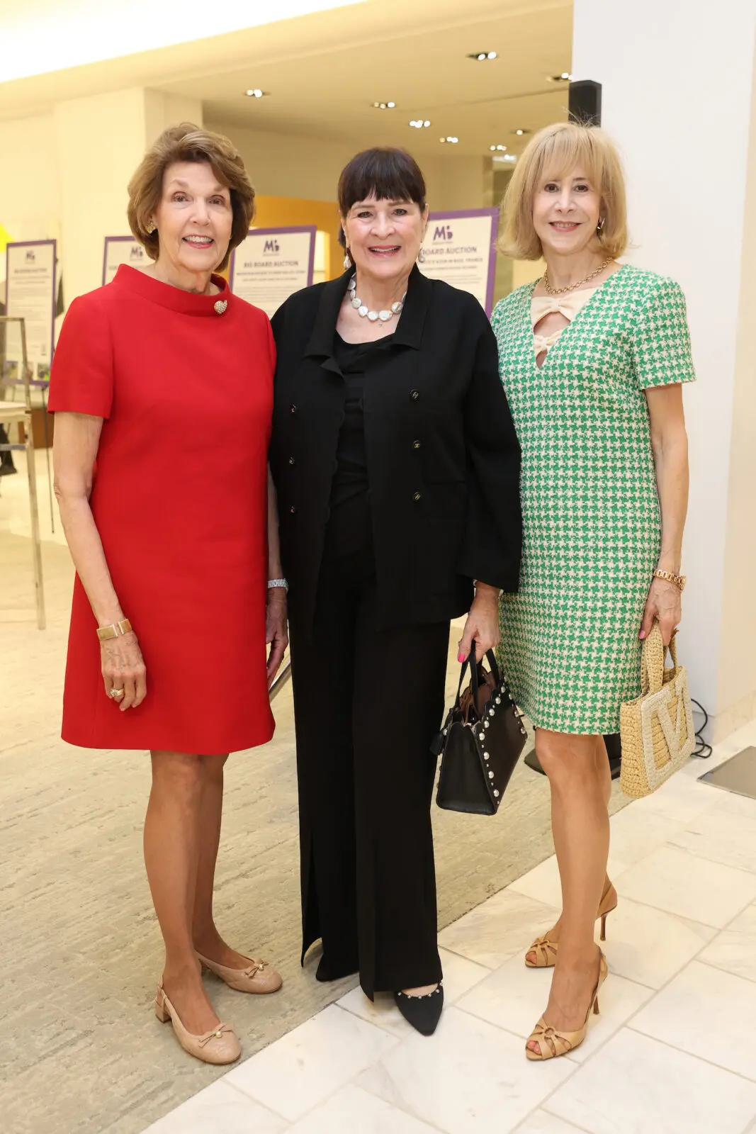 Lilly Andress, Cynthia Allshouse, Vicki West at the Best Dressed Hall of Fame luncheon at Neiman Marcus. (Photo by Priscilla Dickson)