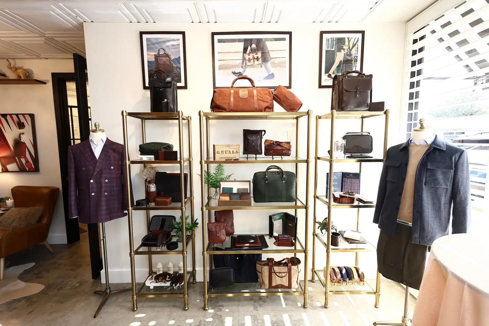 Ghurka leather goods opens one of its first brick and mortar locations in Houston.  (Photo by Quy Tran)
