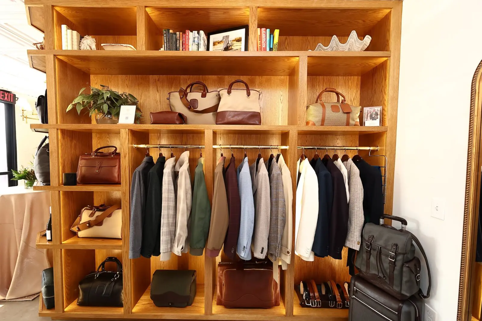 Ghurka leather goods complimented by custom clothing as it opens its first Texas boutique. (Photo by Quy Tran)