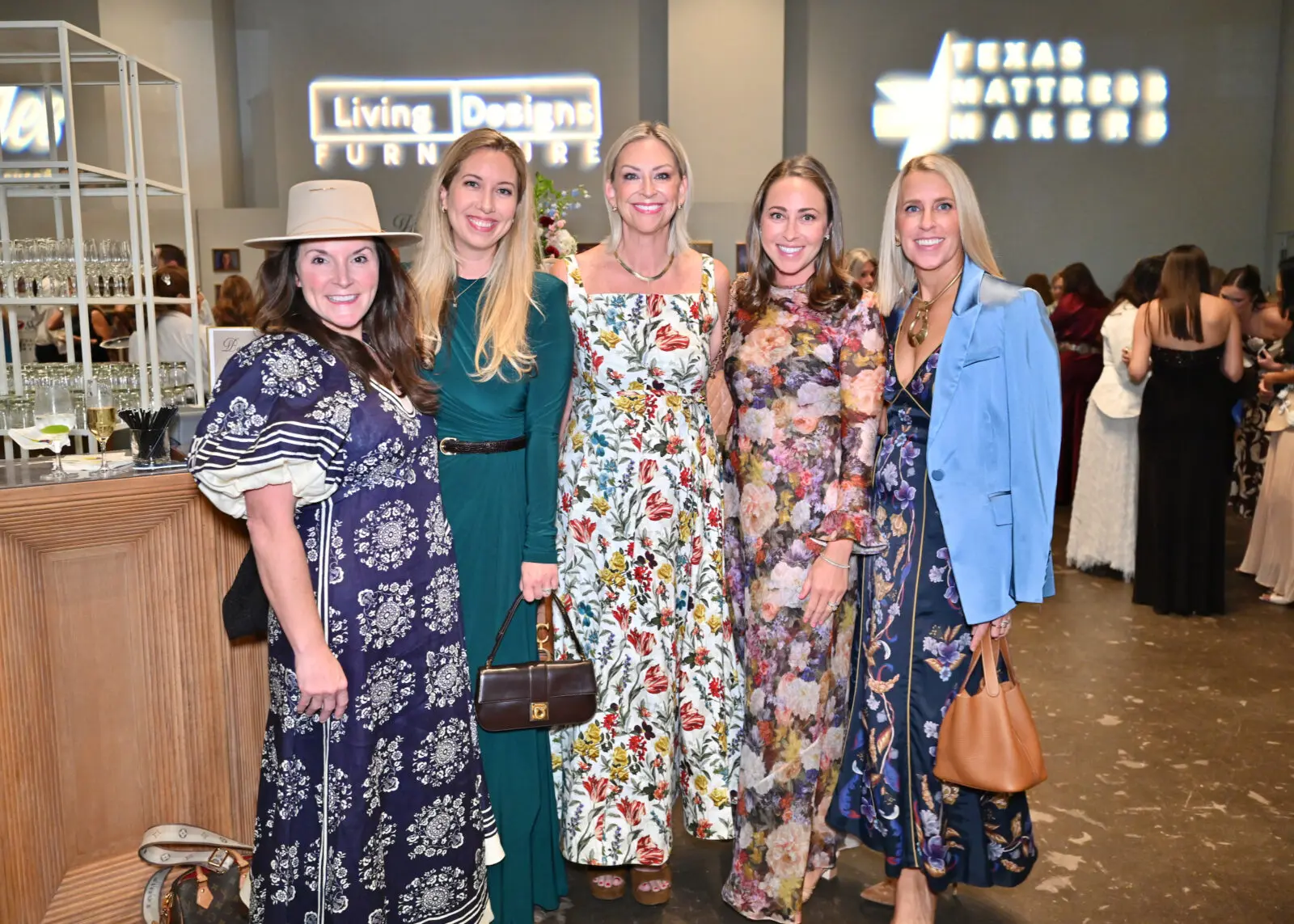 Rebecca Adler, Kristen Andres, Whitney Serr, Cassie Brothers, Arabella Hibbert at Sky High for Kids (Photo by Alex Montoya)