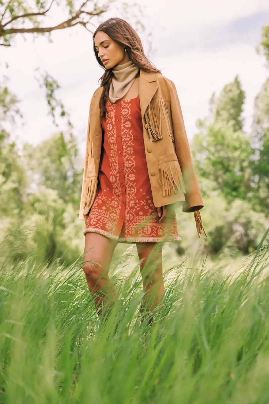 The Ginger Dress in the Love Note by Lyndsey Zorich Game Day collection for Saint Bernard shows the new collection's allure.