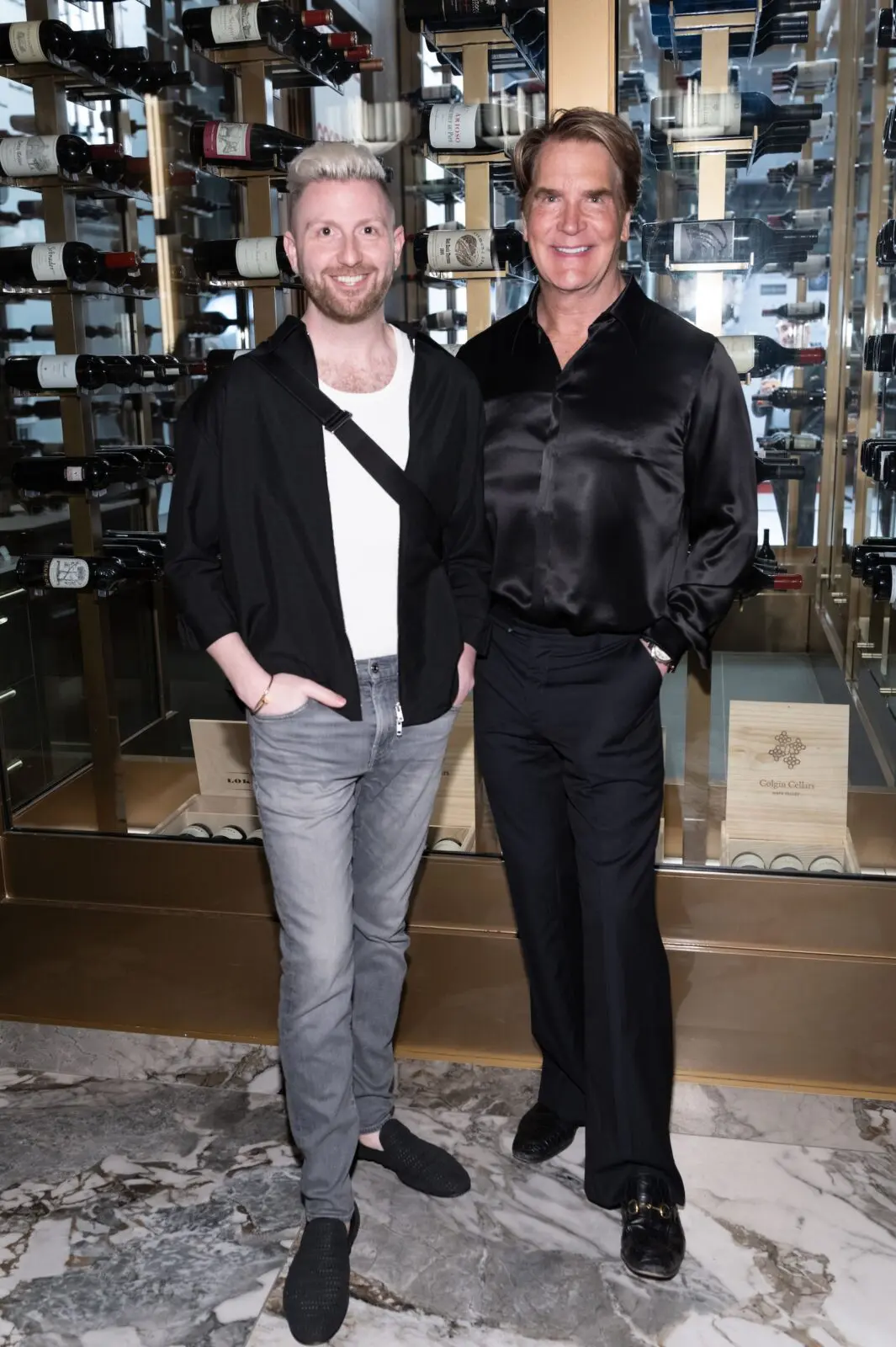 Taylor DeMartino, George Lancaster  at the VIP grand opening of the deluxe Mack Allen's restaurant.
