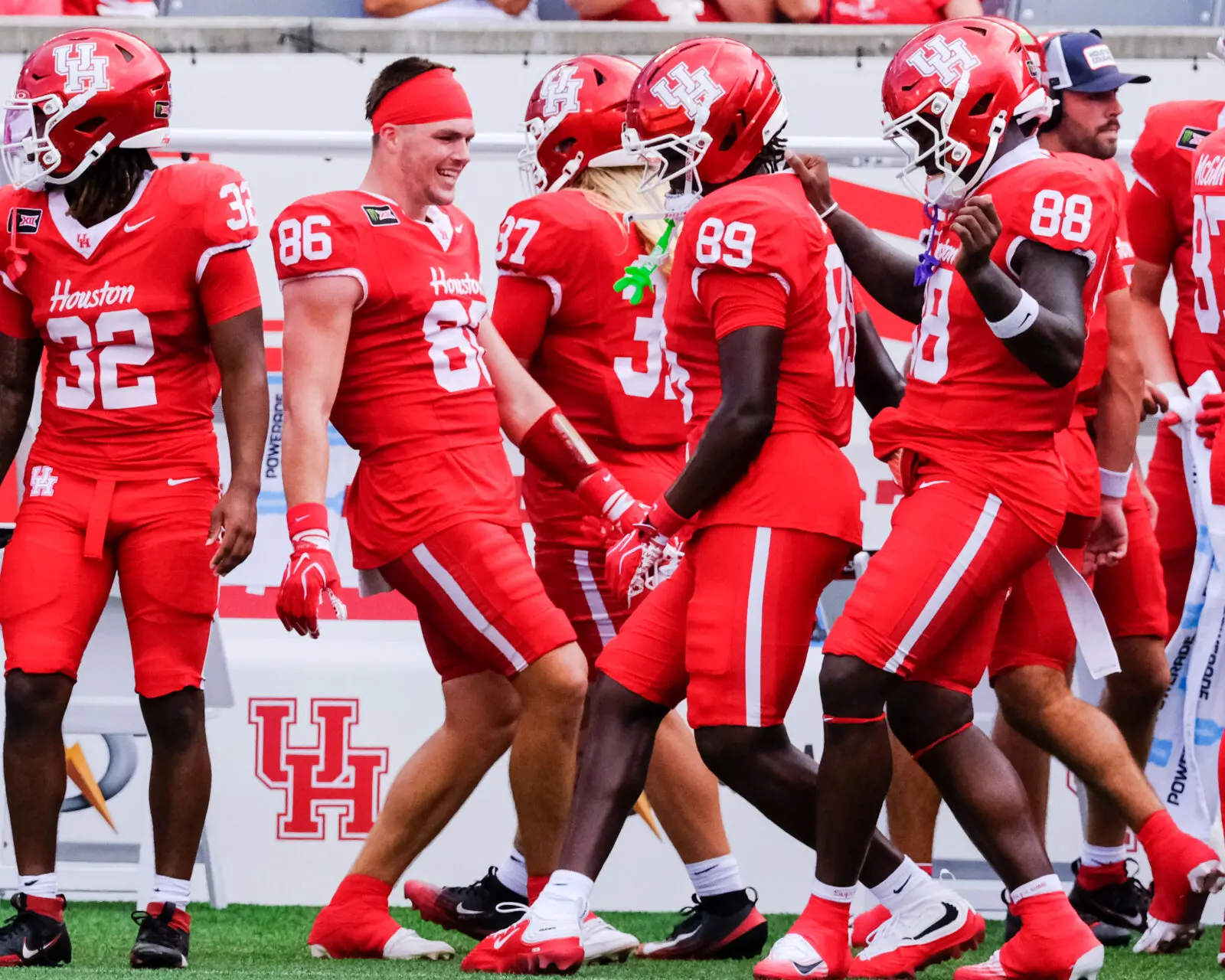Sometimes football is just fun. Especially when this University of Houston team is rolling. (Photo by F. Carter Smith)