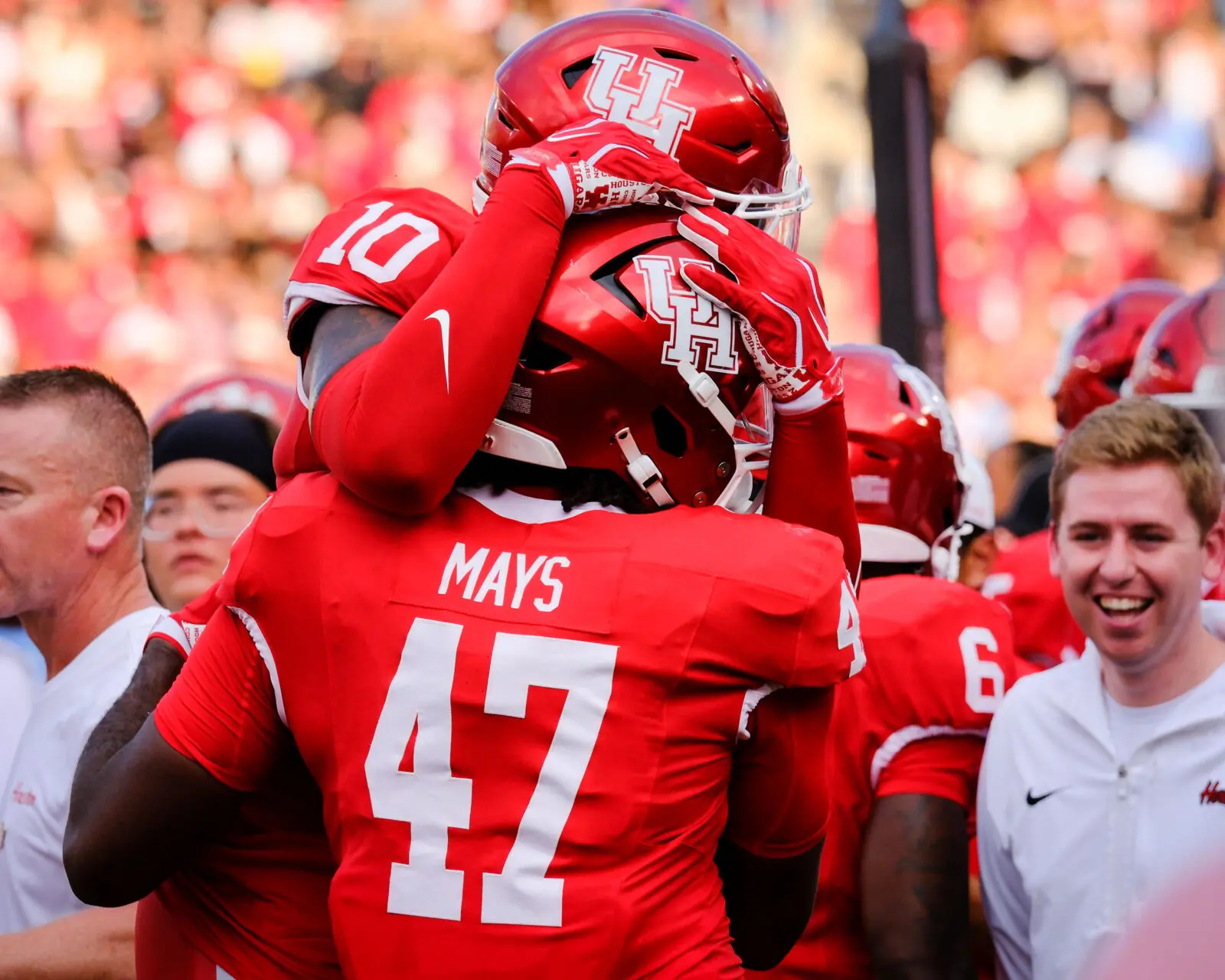 If you make a big play for Willie Fritz's University of Houston team you're going to get a lot of love. (Photo by F. Carter Smith)