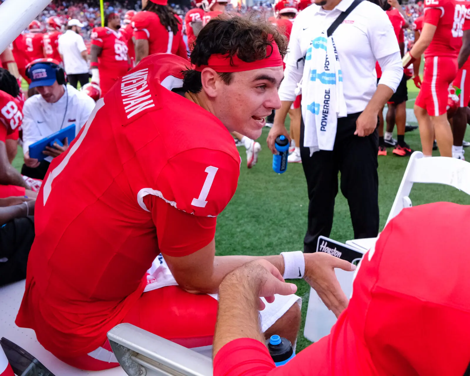 University of Houston quarterback Conner Weigman makes his entire team feel more confident. (Photo by F. Carter Smith)