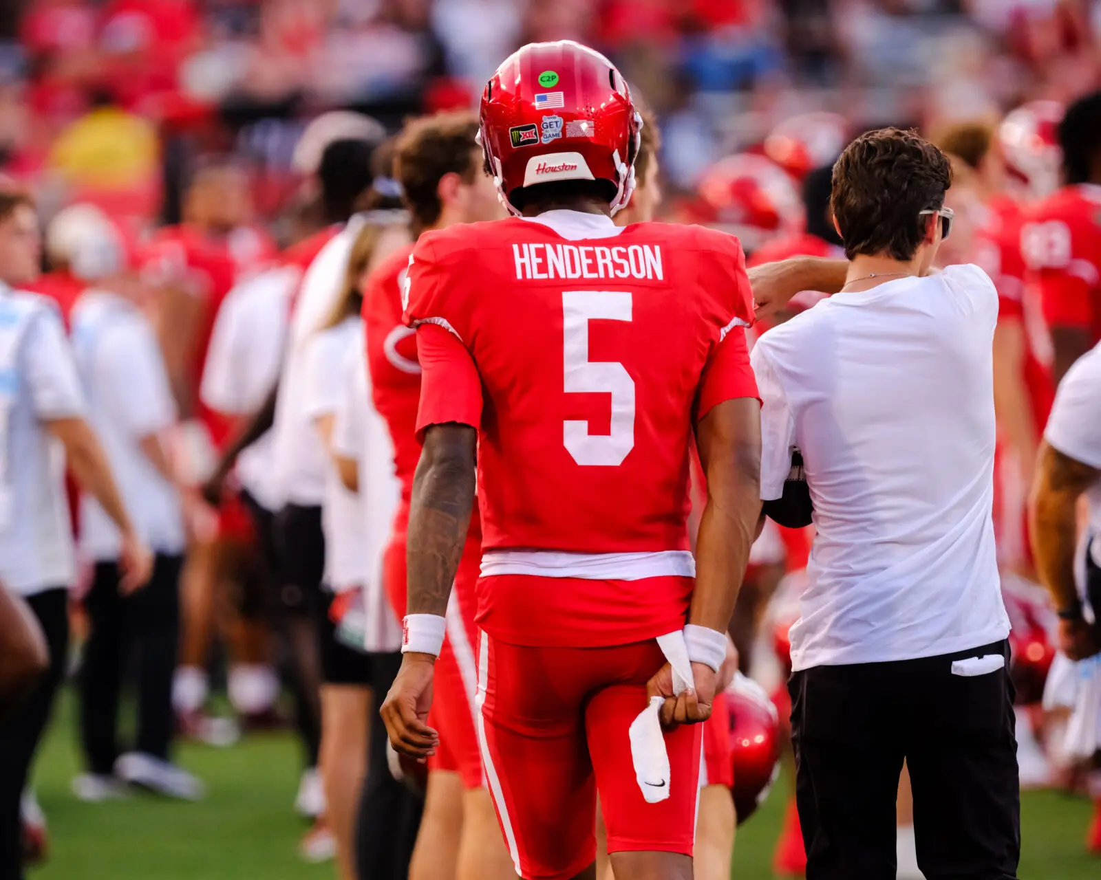 University of Houston five star freshman quarterback Keisean Henderson has a presence about him. (Photo by F. Carter Smith)