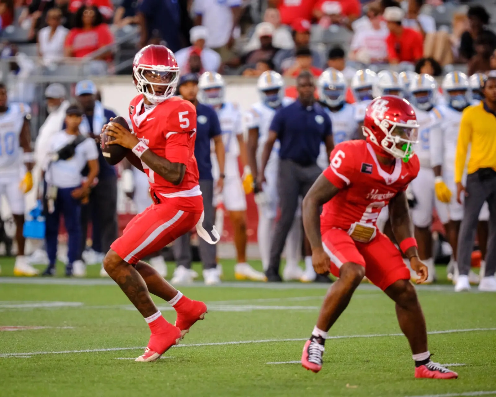 University of Houston freshman quarterback Keisean Henderson is fun to watch. (Photo by F. Carter Smith)