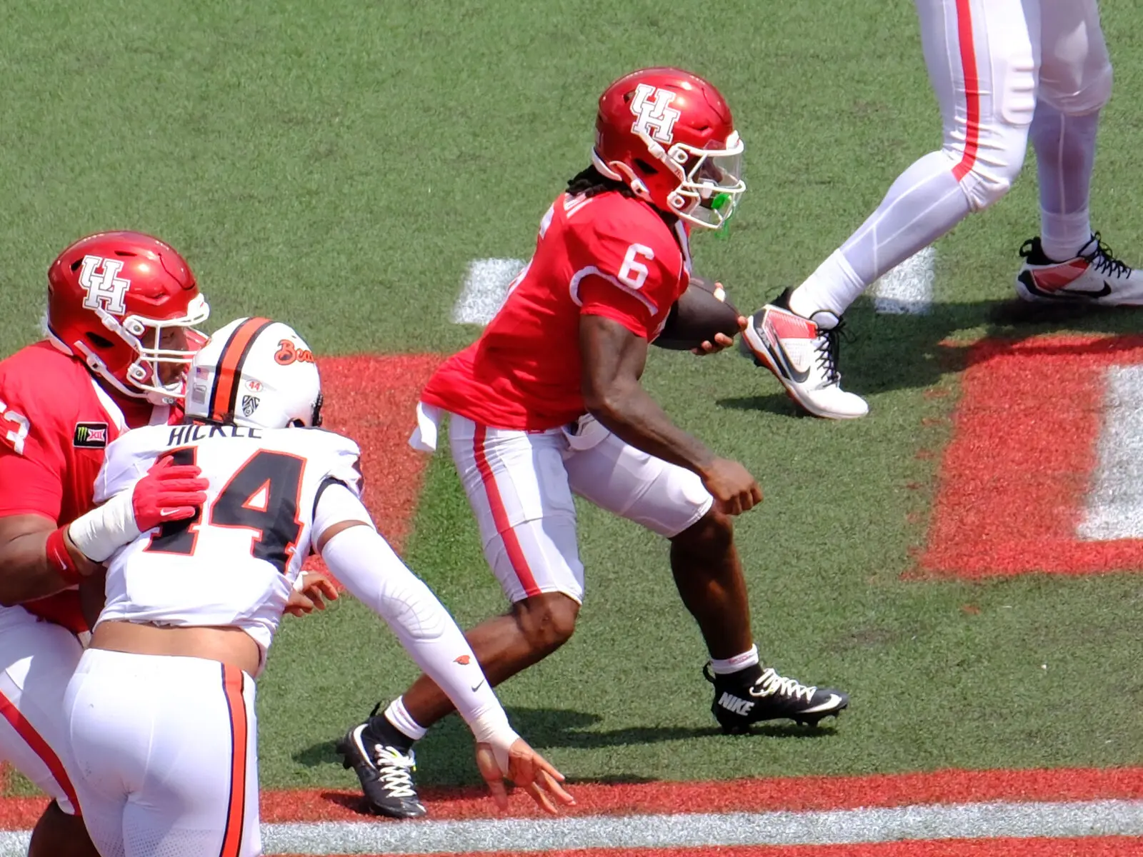 University of Houston running back ReShaun Sanford II still has a lot of speed post injuries.  (Photo by F. Carter Smith)