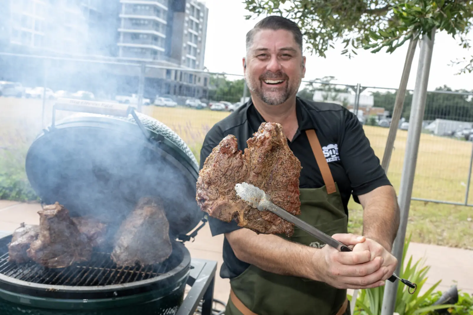 Wood-fired Republic Reserve beef tomahawk at Houston Chefs for Farmers (Photo courtesy of Jack Opatrny)