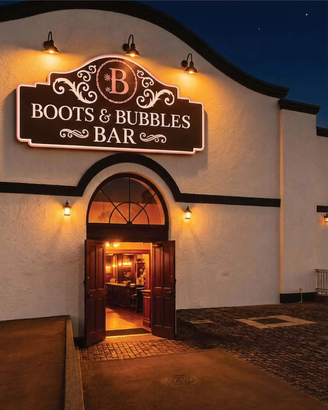 Boots and Bubbles will open at 2517 Rodeo Plaza, directly across from Billy Bob’s Texas in the Fort Worth Stockyards. (Photography by Boots and Bubbles)