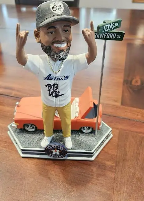 Bun B even did a slab bobblehead (complete with the trunk open) with the Houston Astros.