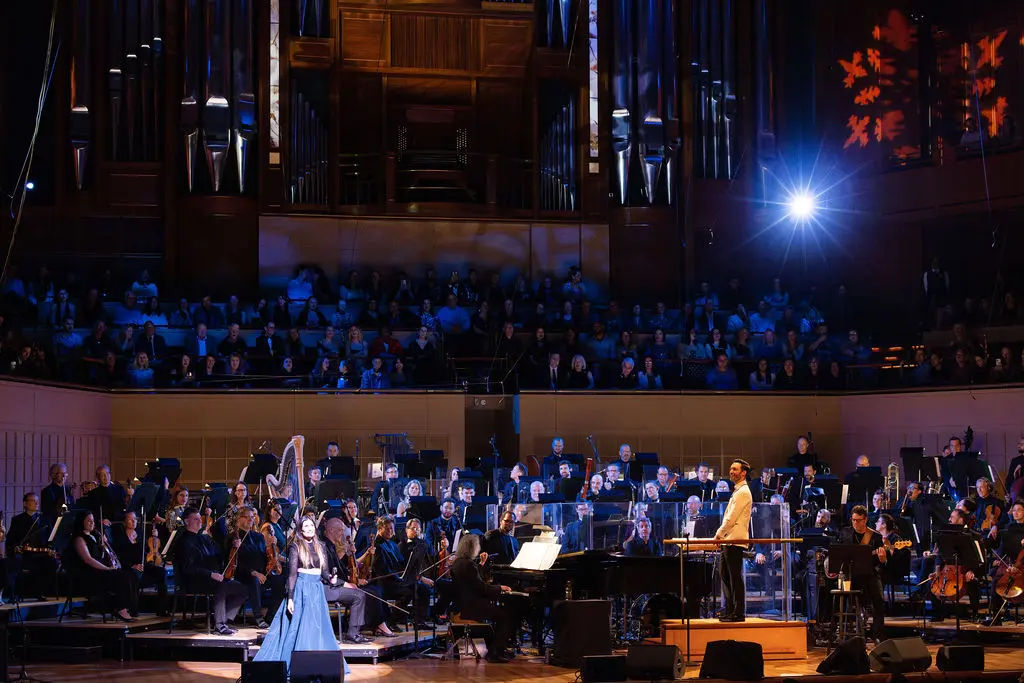 Idina Menzel singing “Let It Go” during the Gala Concert. (Photo by Sylvia Elzafon) 