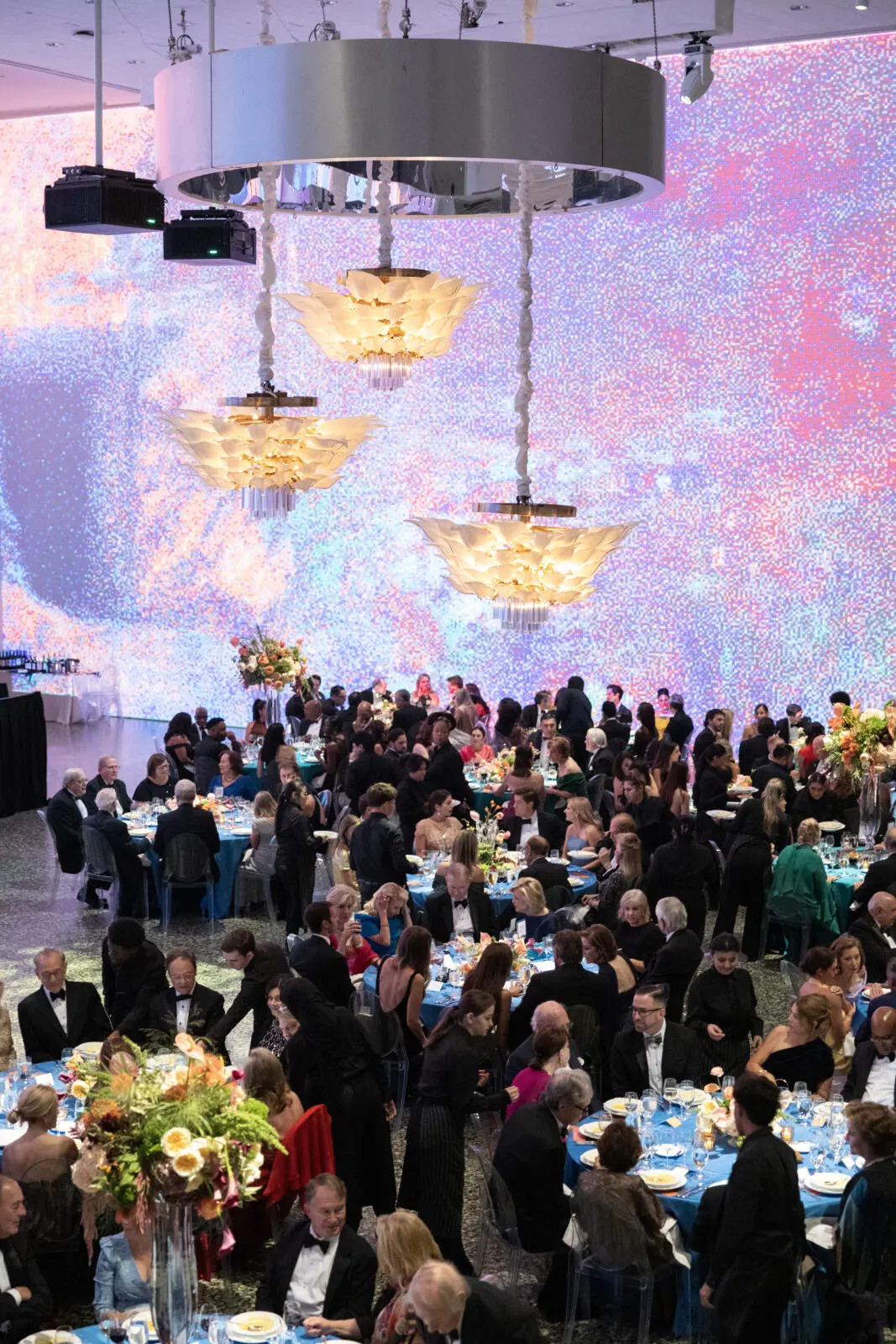 Decor at the Museum of Fine Arts, Houston Grand Gala Ball gives a nod to Monet's 'Water Lilies' (Photo by Jenny Antill Clifton)