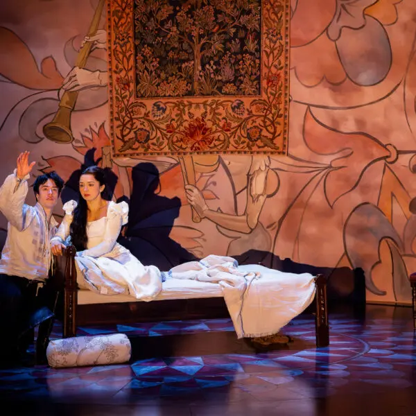 Rob B. Kellogg and Melissa Molano in Alley Theatre’s production of “Romeo and Juliet.” (Photo by Lynn Lane)