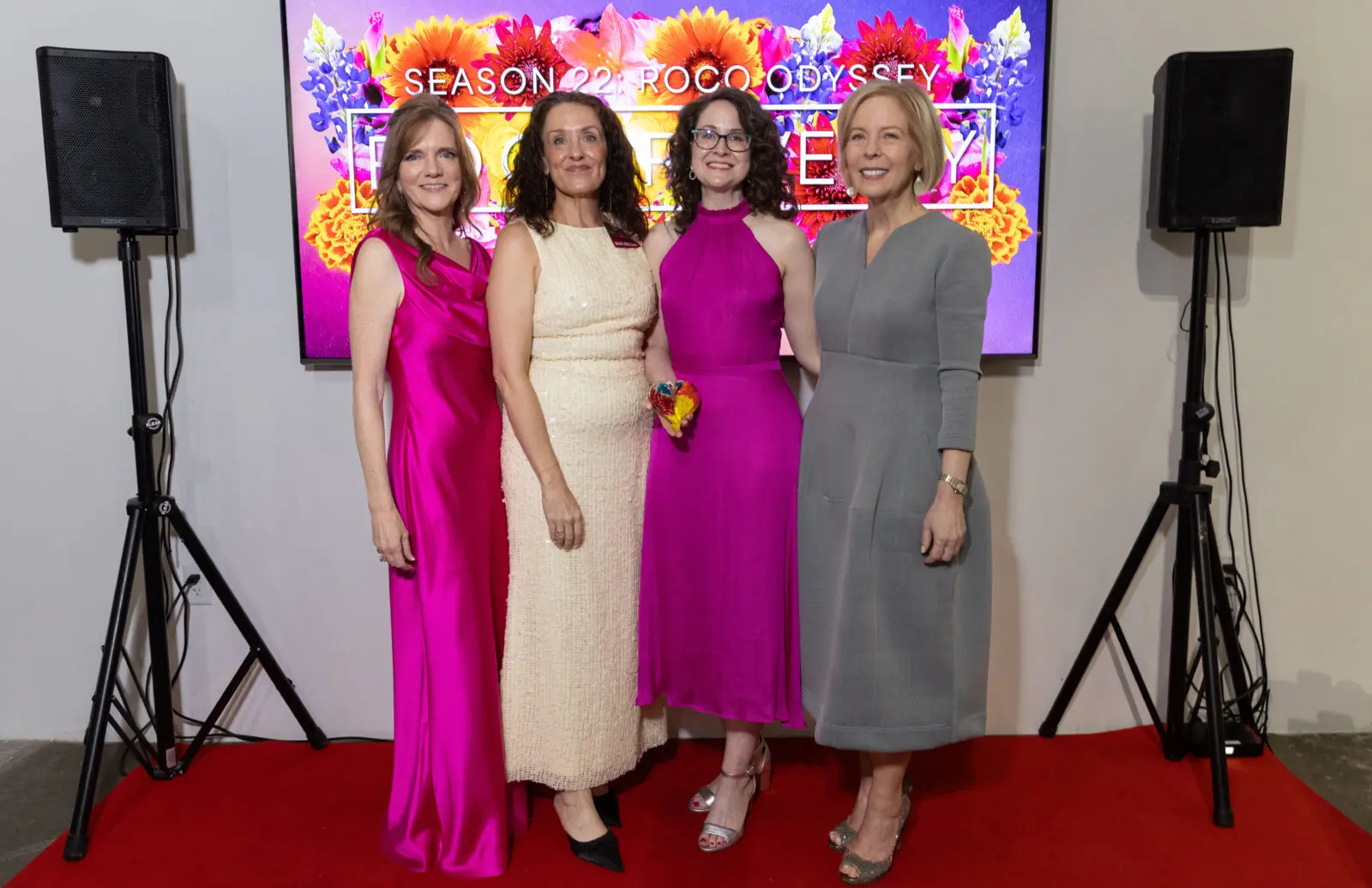 Alecia Lawyer, Lona McManus, Amy Gibbs, Karen Sumner at ROCO Revelry gala