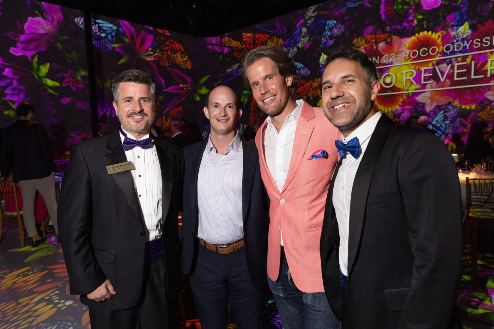 Ben Grube, Carlos Suñe, Andrew Coit,  Pasha Sabouri at ROCO's Revelry gala