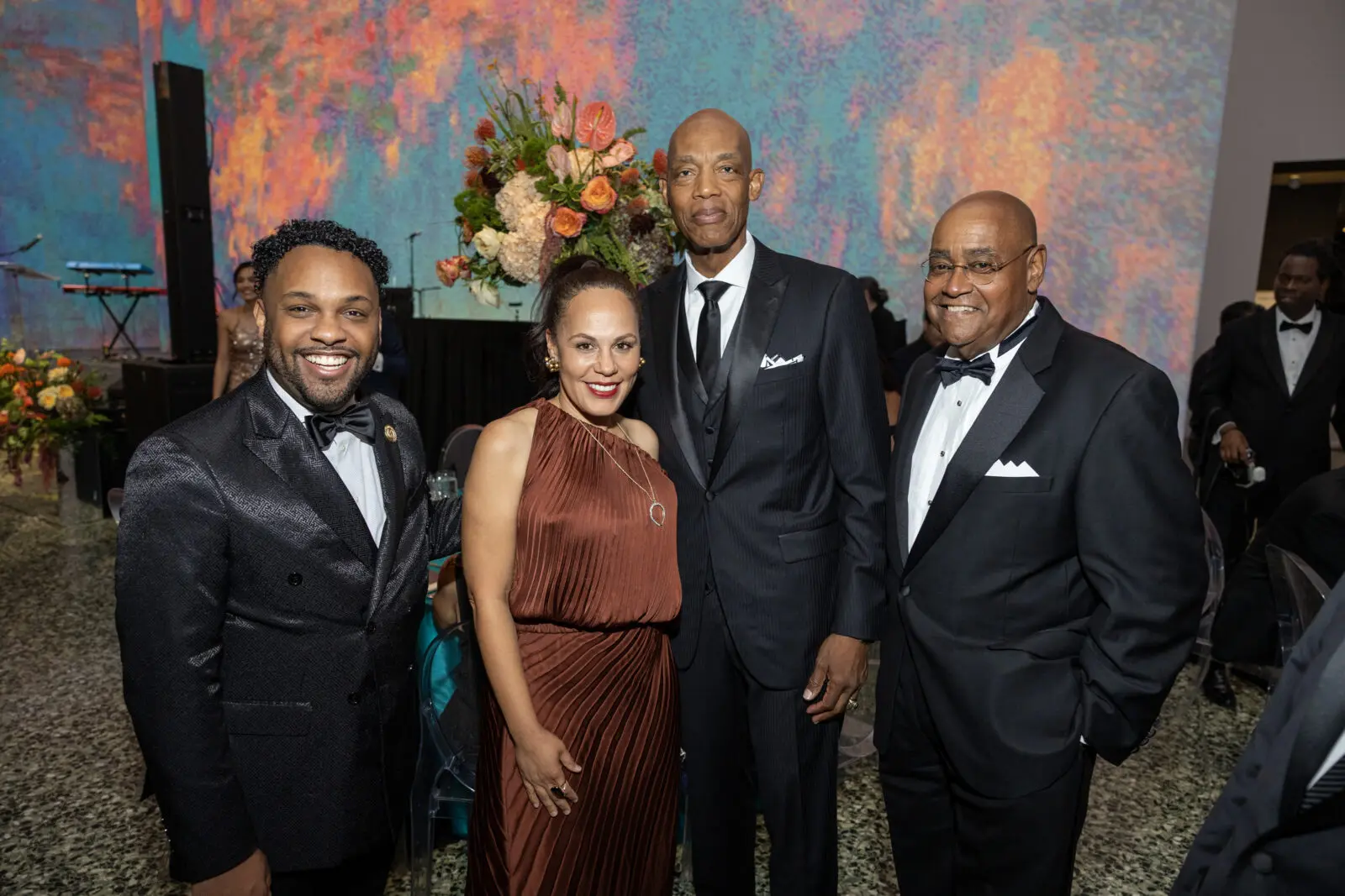 Charlie W. Coleman III, Liz Crawford J.W. Crawford III Harris County Commissioner Rodney Ellis at the Museum of Fine Arts, Houston Grand Gala Ball (Photo by Jenny Antill Clifton)