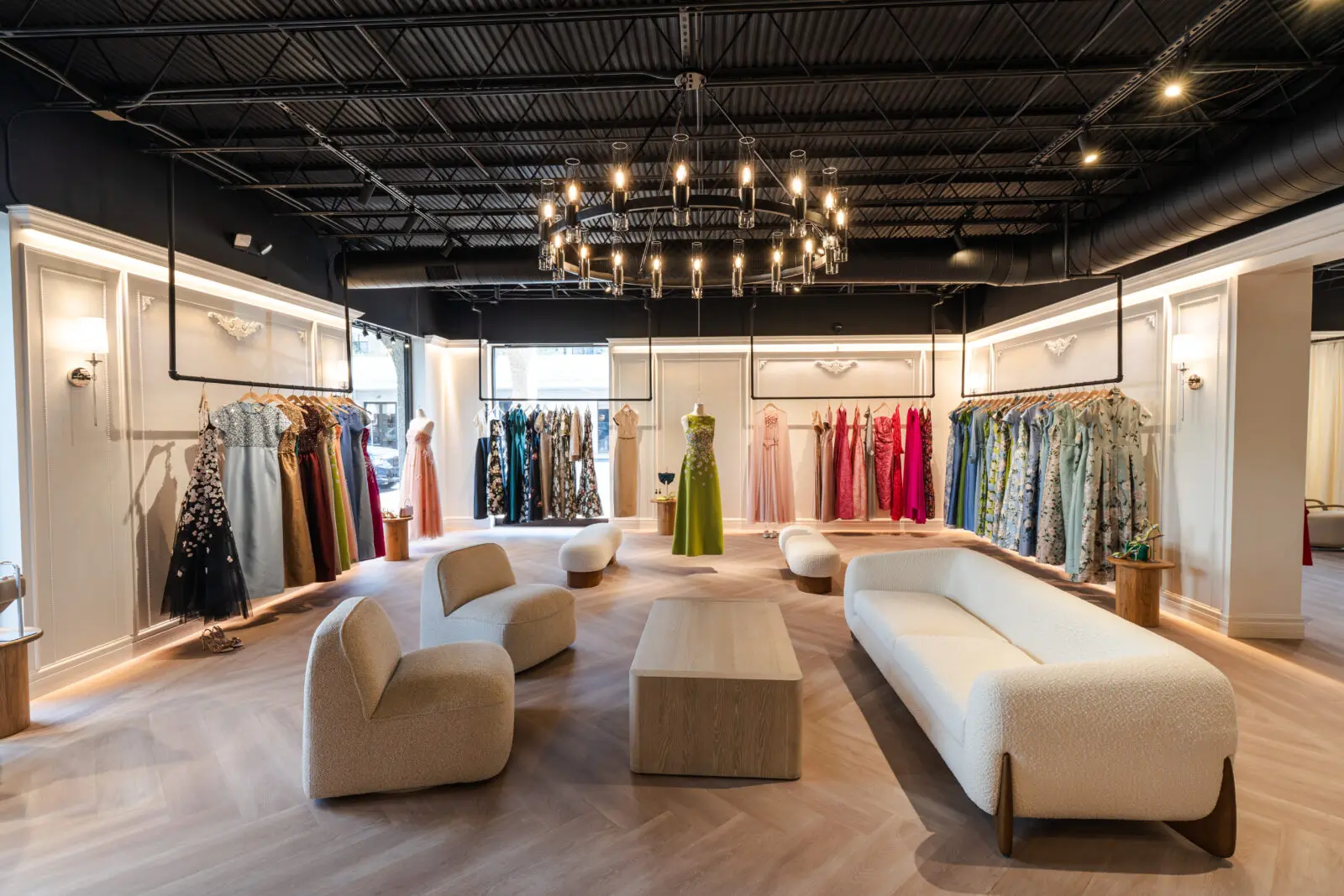 The Sachin Babi showroom, by appointment only, at 3637 W. Alabama is a sleek emporium of the brand's high style fashions . (Photo by Michael Anthony)