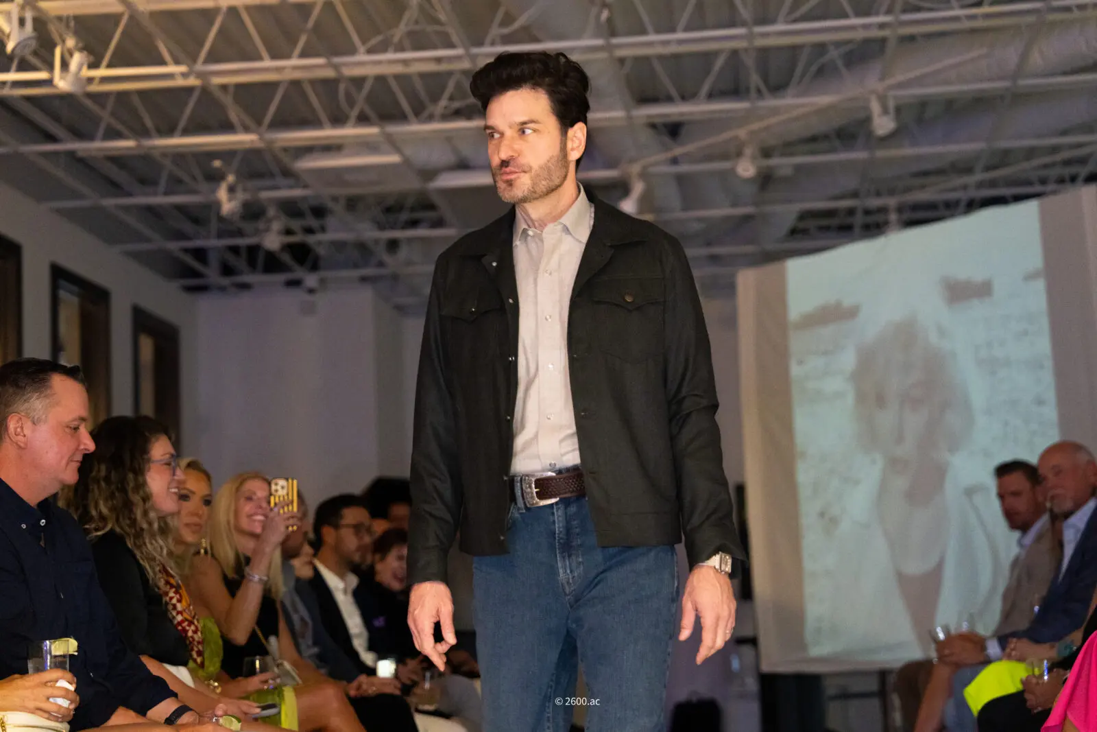 Jonathan Nauk took to the runway last week as part of the Marilyn Effect. (Photo by Amador Carrillo)