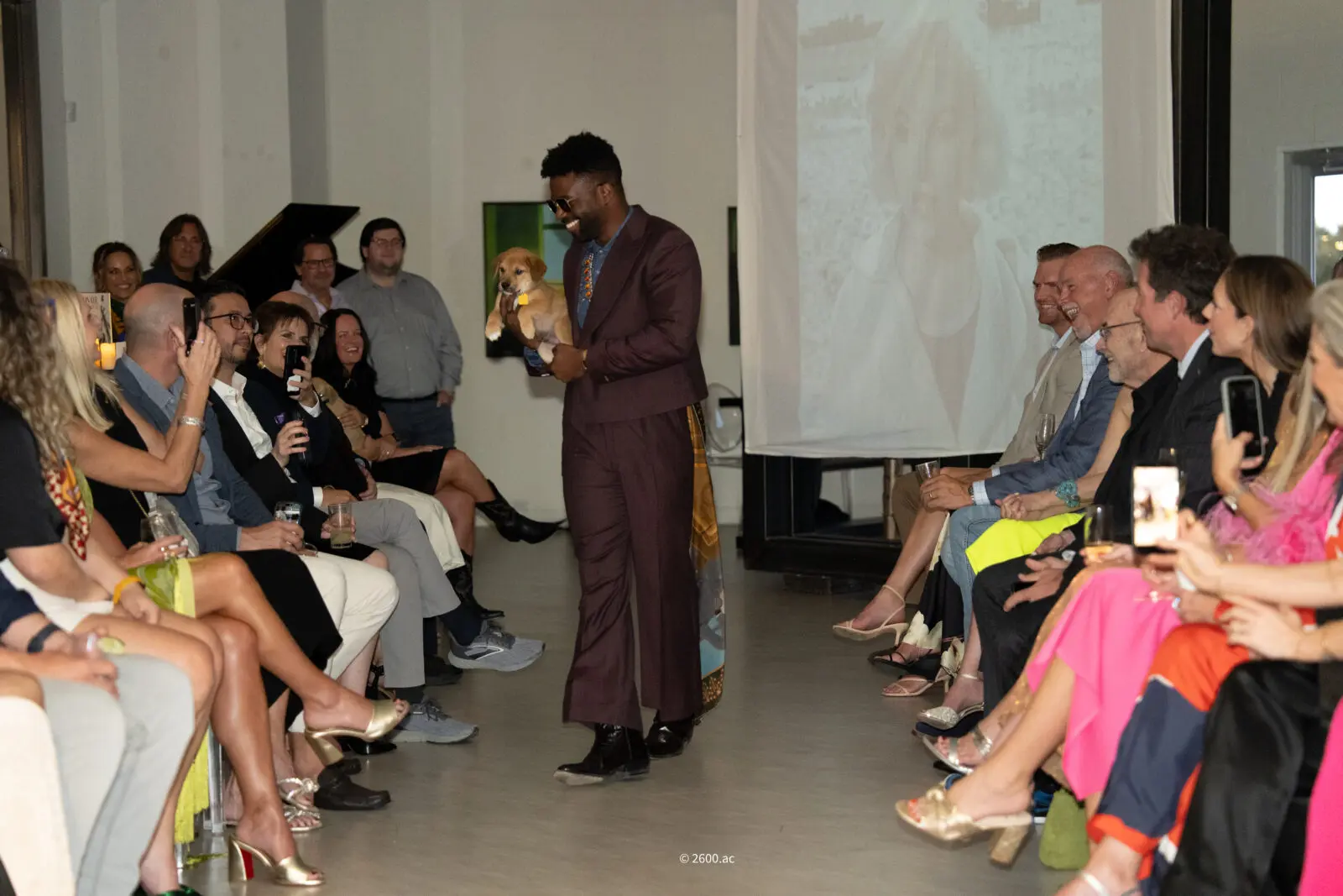 Singer-songwriter Abraham Alexander was among the night's notable runway models. (Photo by Amador Carrillo)