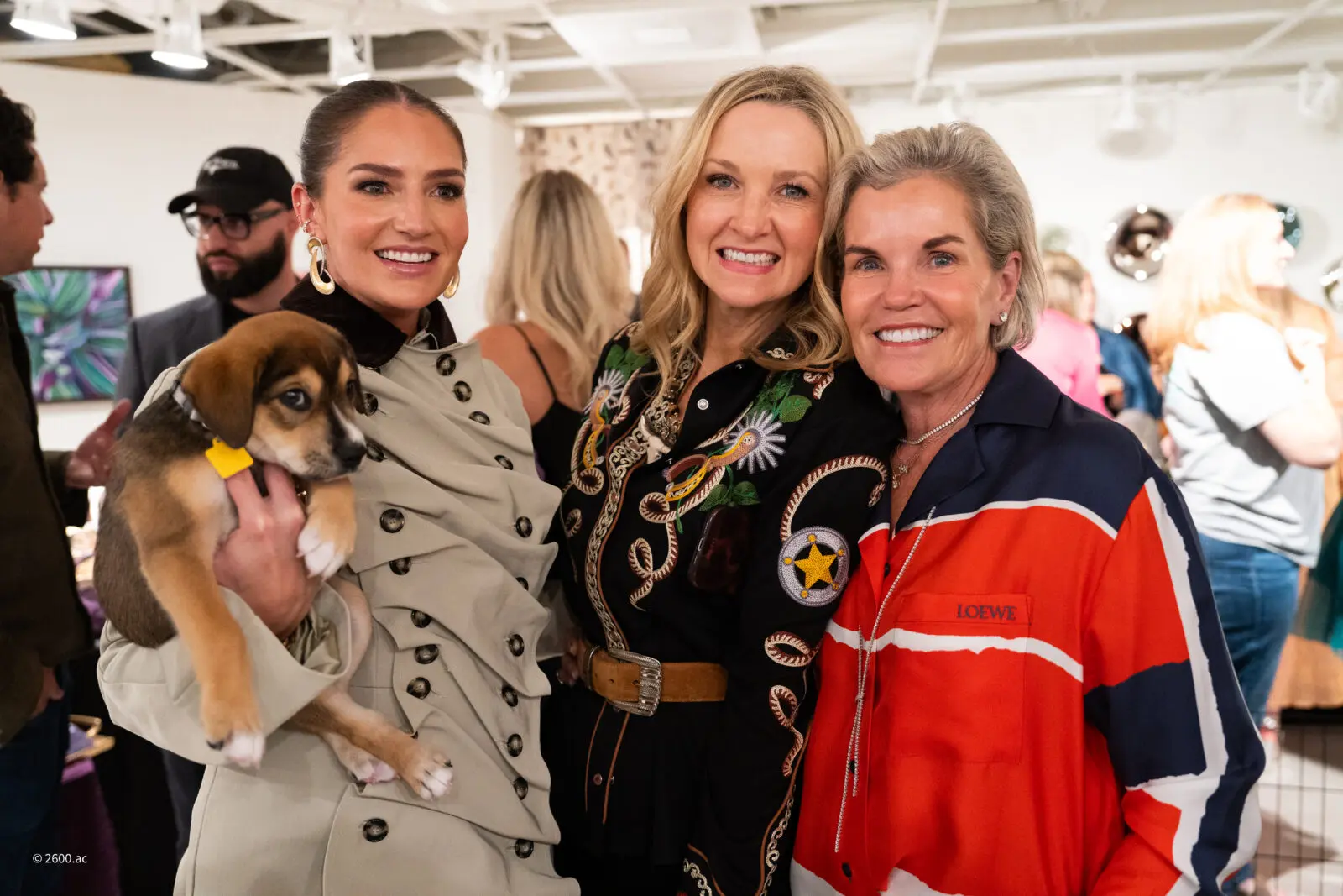 Treasure Maddox Hannah, Fort Worth Mayor Mattie Parker, Susan Maddox. (Photo by Amador Carrillo)