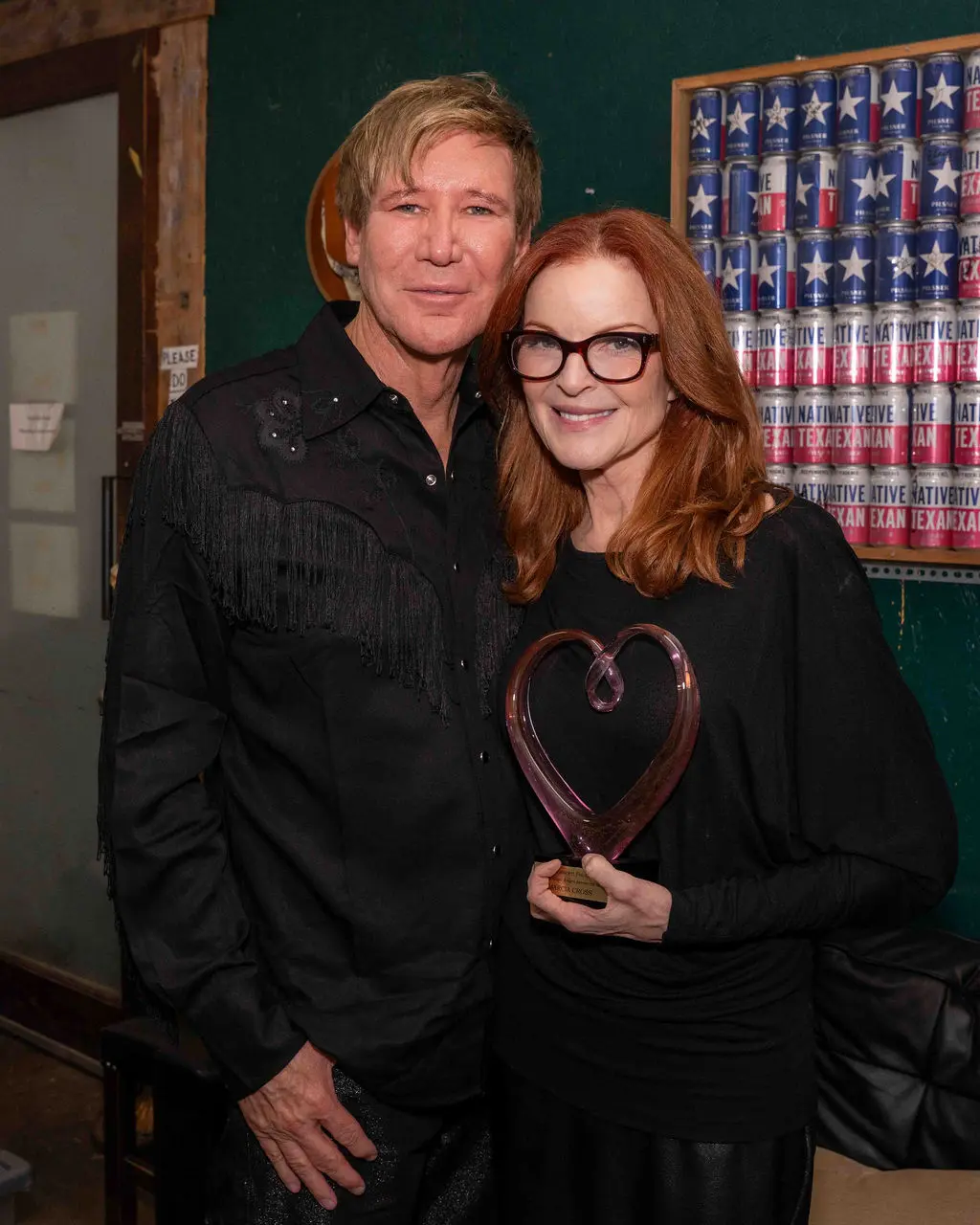 Dr. Lawrence Piro and Marcia Cross (Photo by Carol Vig)