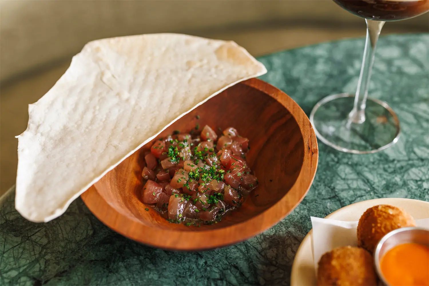 Don't miss the Big Eye Tuna Tartare at Élephante Dallas. (Photo by Samantha Marie Photography)