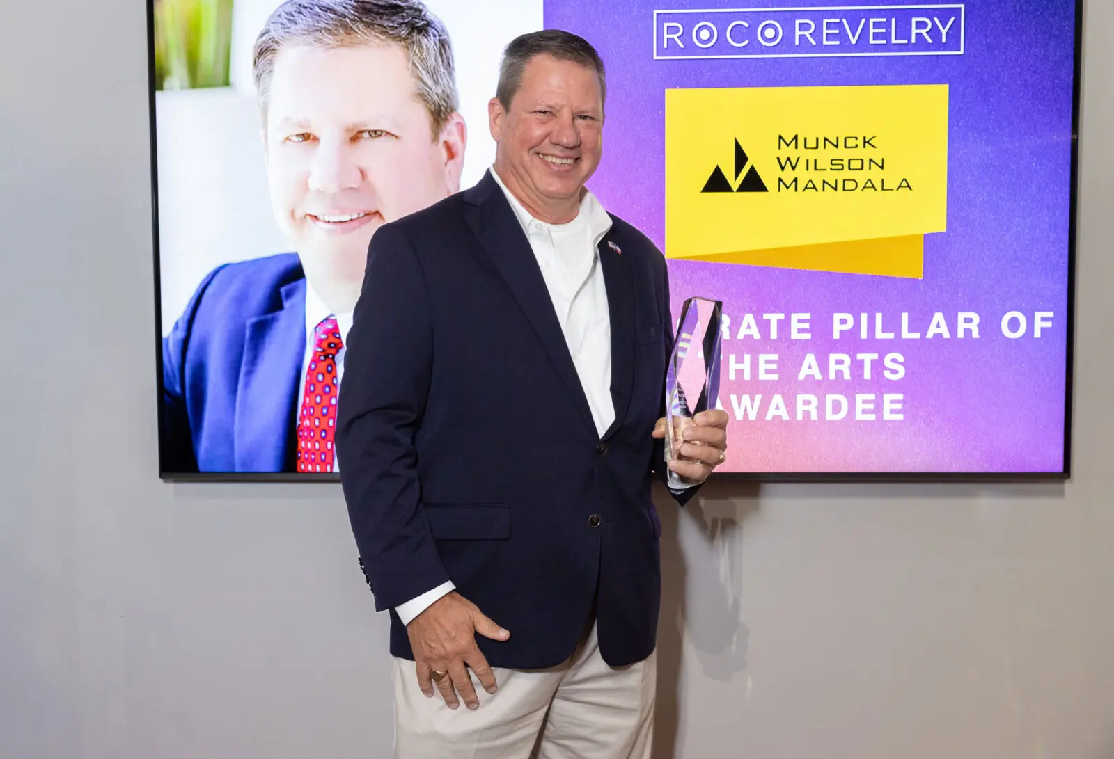 Honoree John Cain at ROCO's Revelry gala (Photo by Alida Bonifaz)