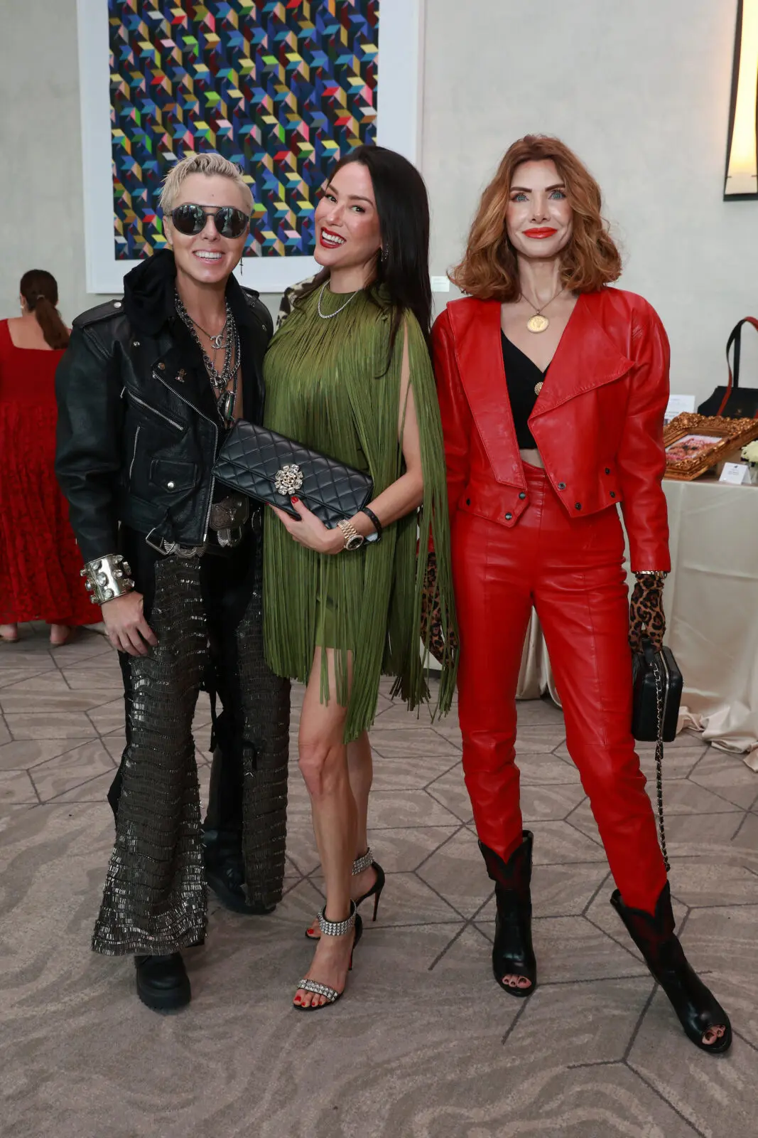 Laura Goodson, Priscilla Bardonaro, Marla Hurley at PetSet's 'Le Brunch' (Photo by Priscilla Dickson)