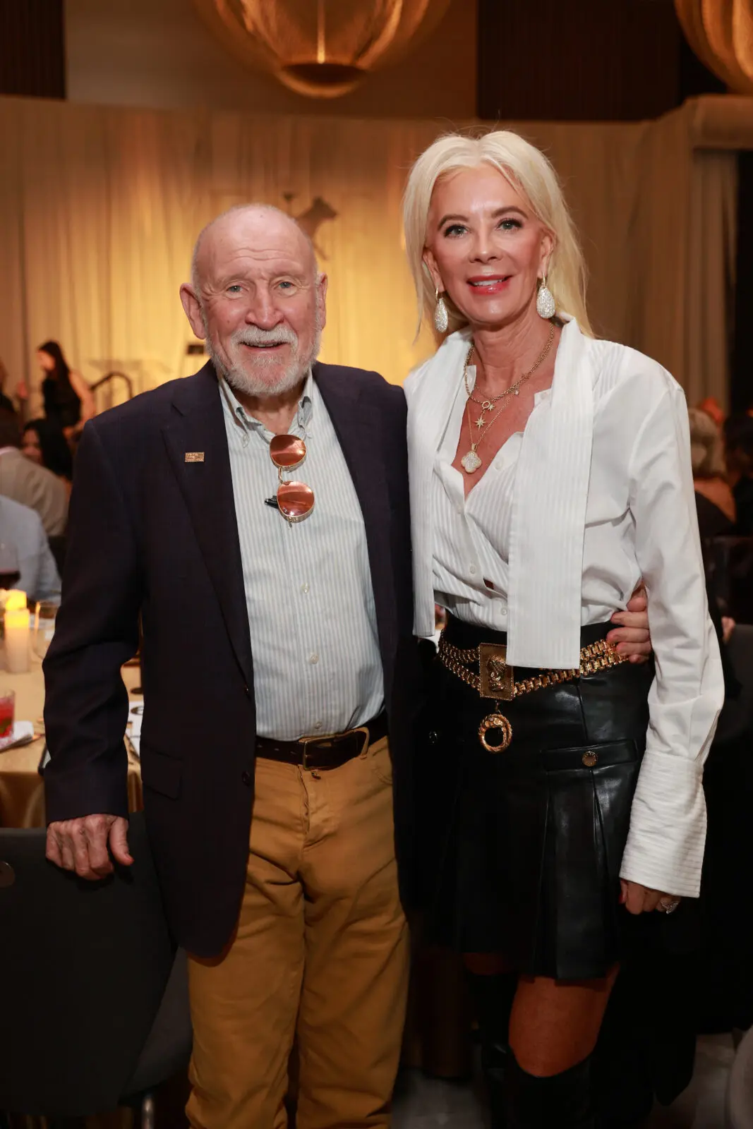 Peter Farrell & Tama Lundquist  at PetSet's 'Le Brunch' (Photo by Priscilla Dickson)