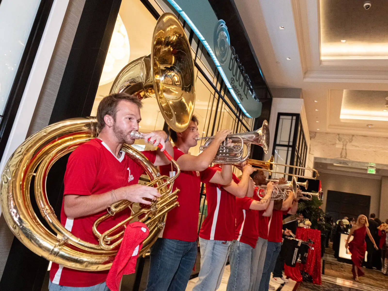 University of Houston's Spirit Band brought it to the Hall of Honor night. (Photo by F. Carter Smith)