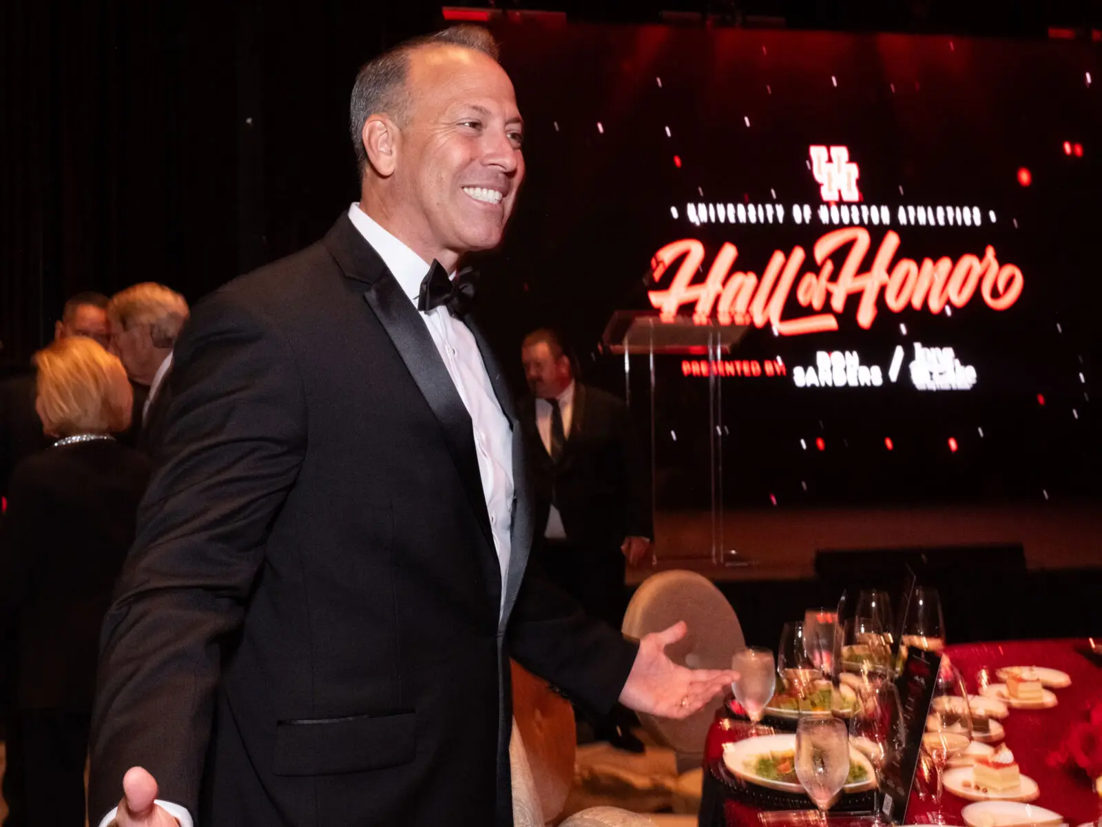 University of Houston athletic director Eddie Nuñez loved the Hall of Honor night. (Photo by F. Carter Smith)