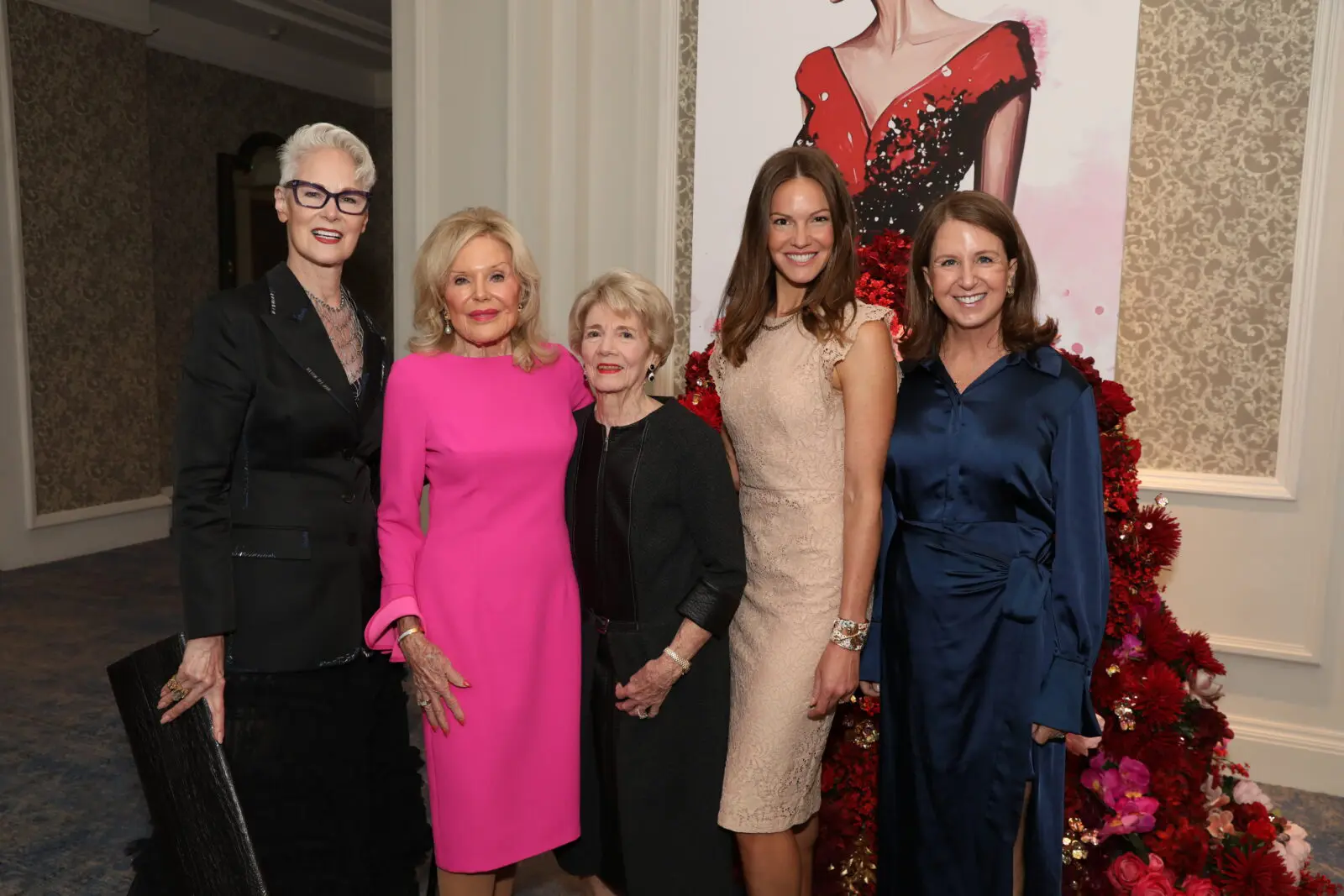 Jan Strimple, Nancy Greenbach, Emilynn Wilson, Colby Hanks Baer, Susan Geyer (Photo by Thomas Garza and Rob Wythe/Wythe Portrait Studio)