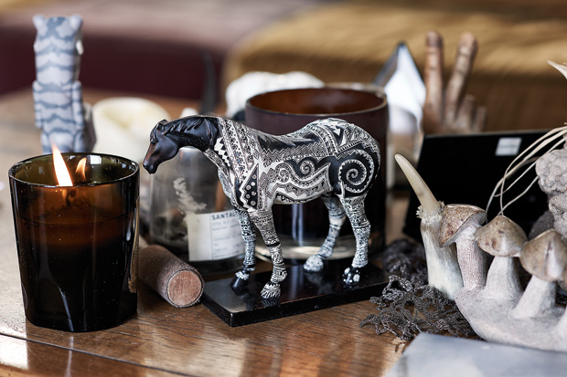 I collect … “everything. Books, art, records, knick-knacks. I just love things!”