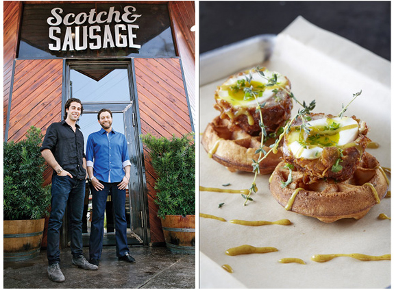 Co-owners, Dylan Elchami & Rami Rassas; on right, the Scotch N The Hole. 