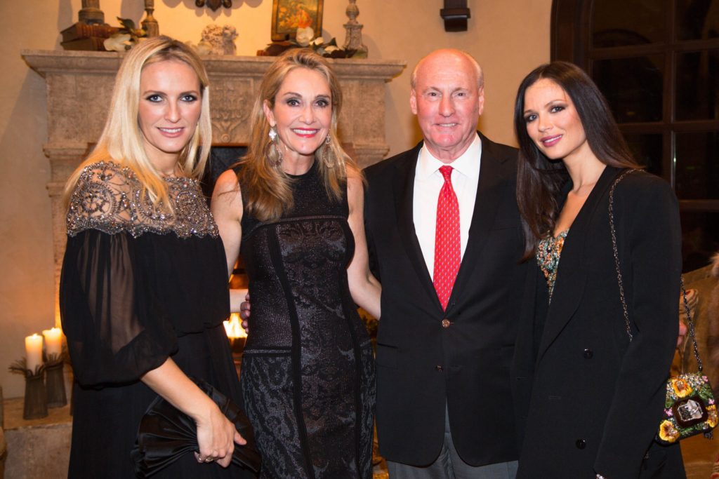 Keren Craig, Jana Arnoldy, Scott Arnoldy, Georgina Chapman at the Arnoldy dinner