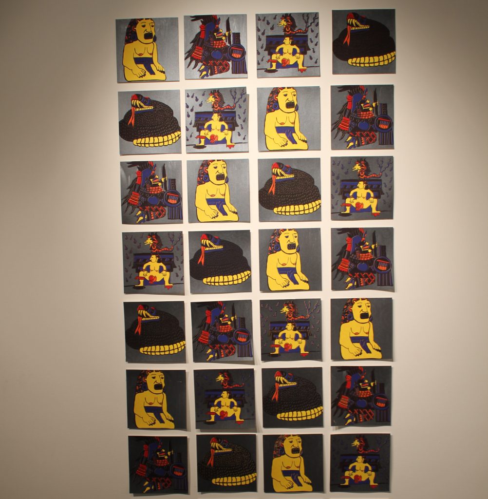 A suite of prints by fellow TCU grad, Frieda Verlage.