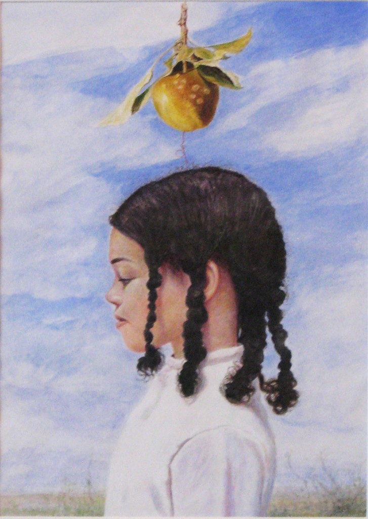 Kermit Oliver’s “A Young Hesperid,” 2014, 
at Hooks-Epstein Galleries