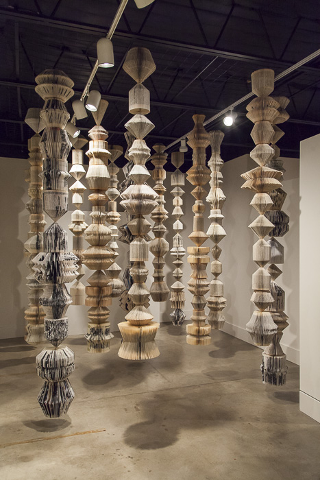 Karen Hawkins’ bookish installation at Laura Rathe Fine Art
