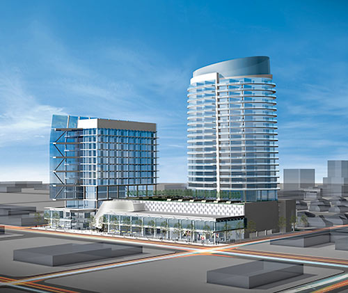 Rendering of Kirby Collection, a new luxury mixed-use development. 