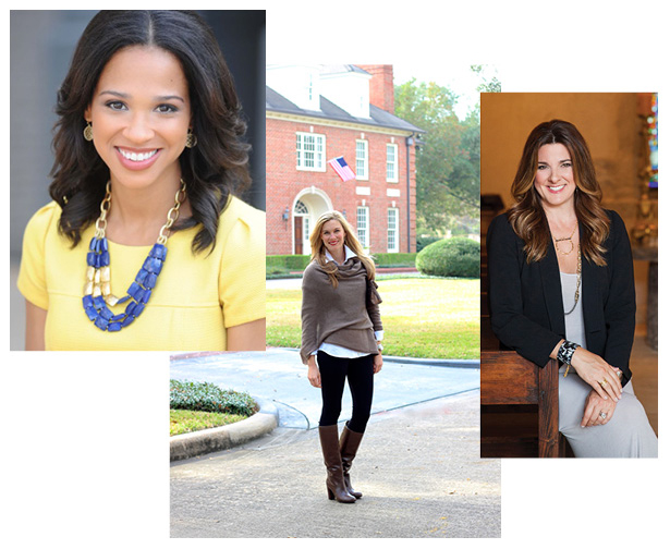 From L - R: Hosts Mia Gradney & Carly Lee; Designer Elaine Turner