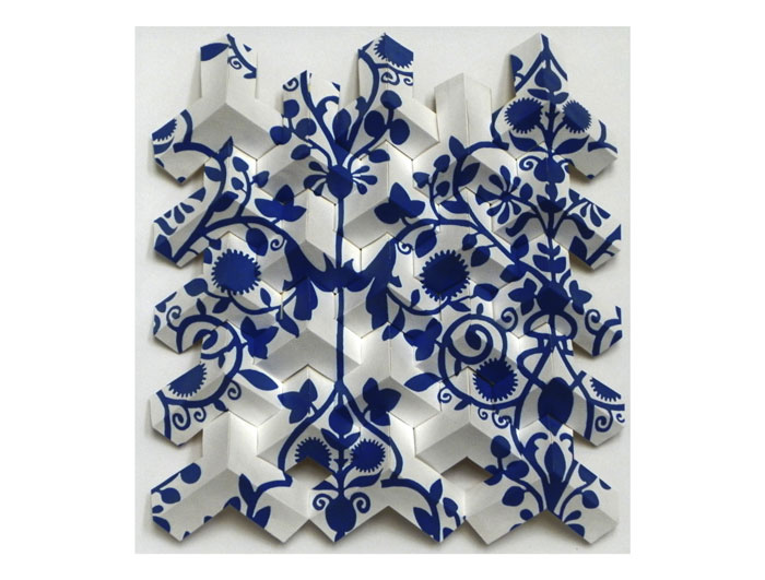 Rusty Scruby's Delft-inspired "Capezzoli di Venere (Nipples of Venus)," 2014, at Cris Worley Fine Arts