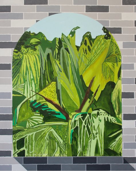 Bradley Kerl's "Theme Park," 2014, at Art Palace